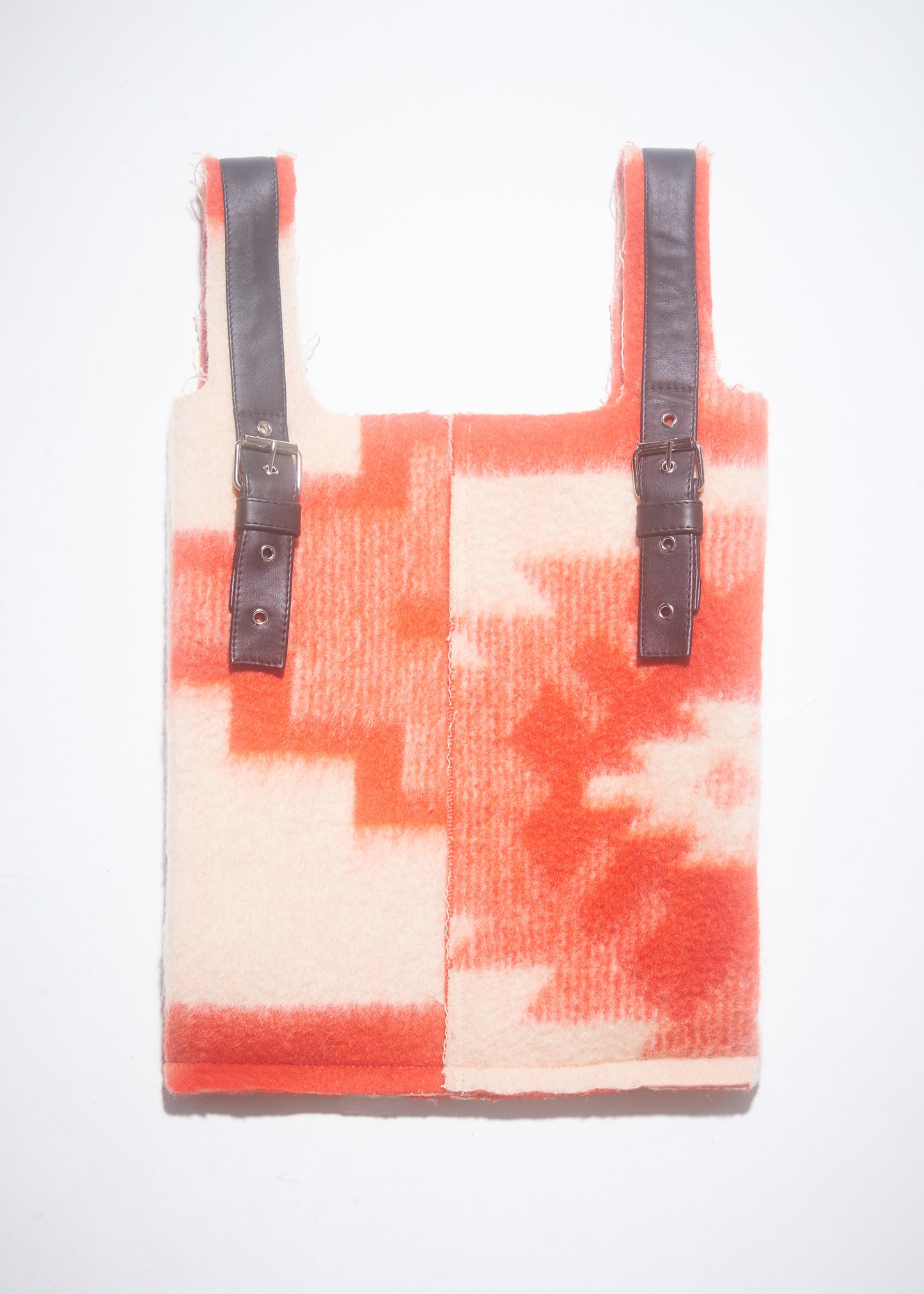 RED BLANKET SHOPPER BAG