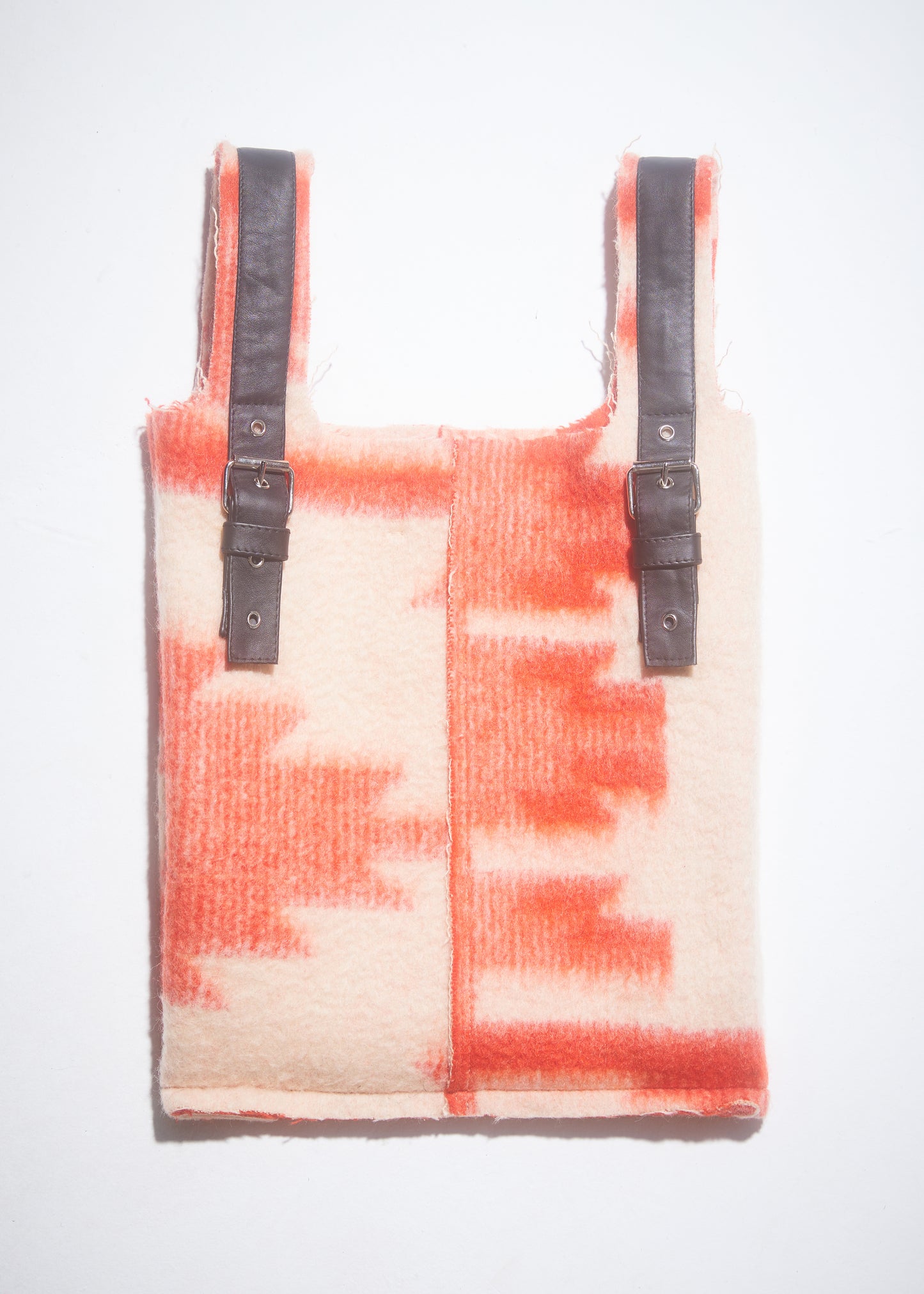 RED BLANKET SHOPPER BAG