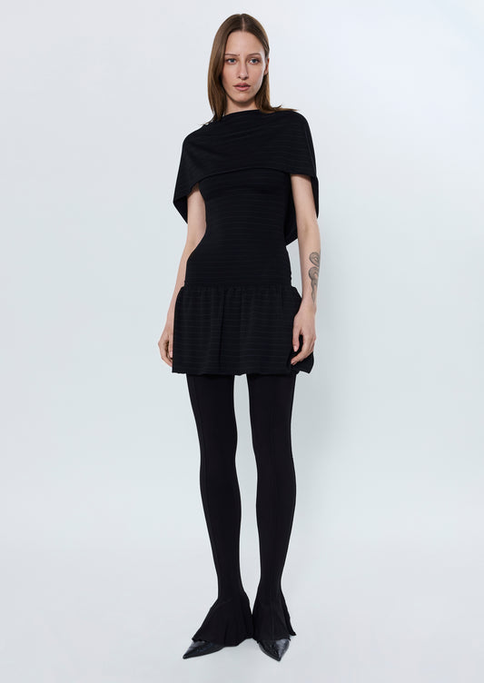 LILY OF THE VALLEY DRESS IN BLACK