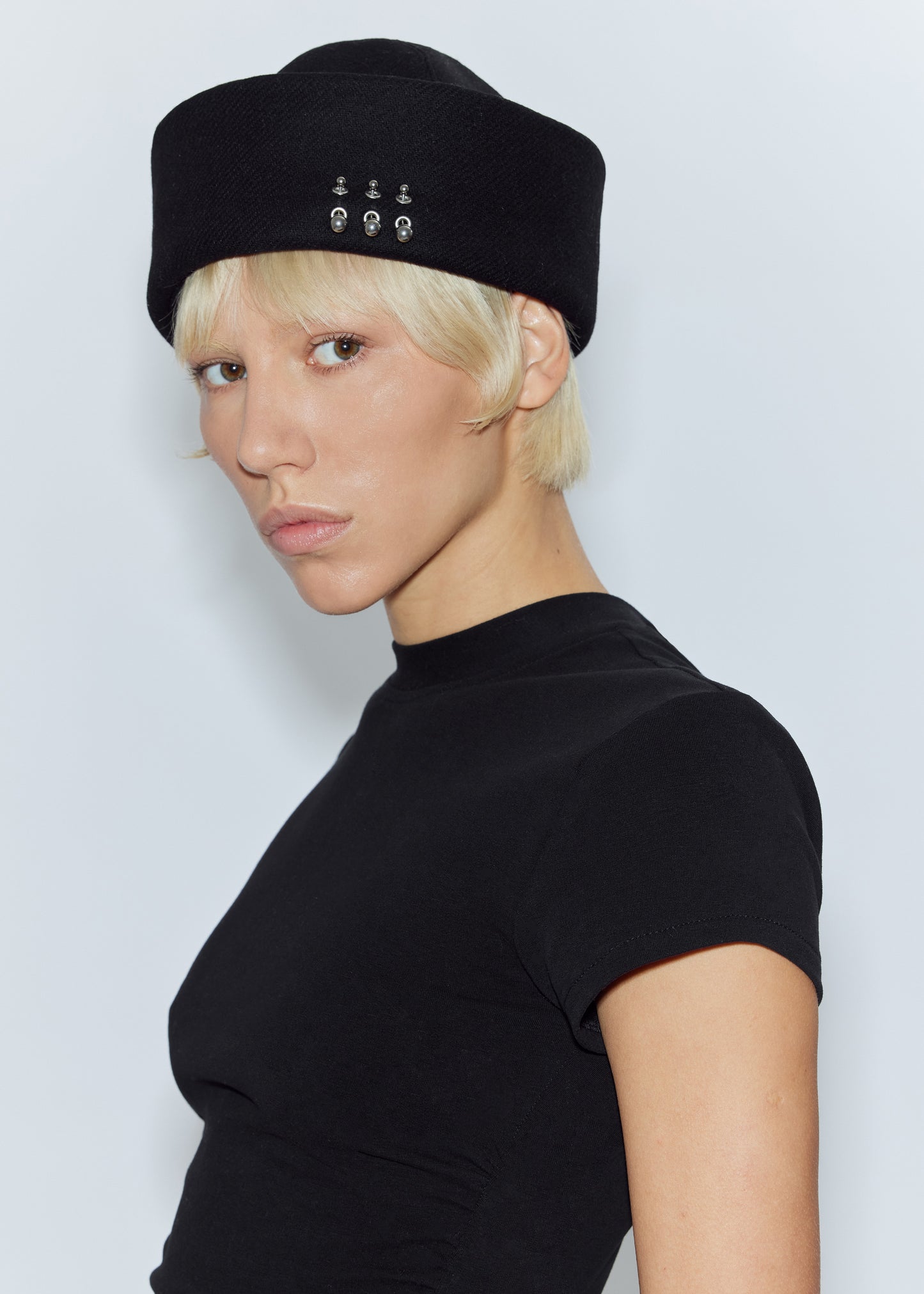 BLACK SAILOR HAT