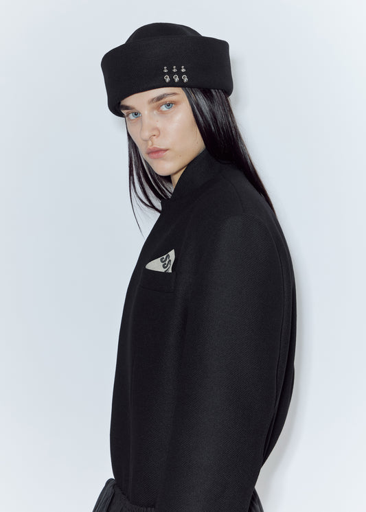 BLACK SAILOR HAT
