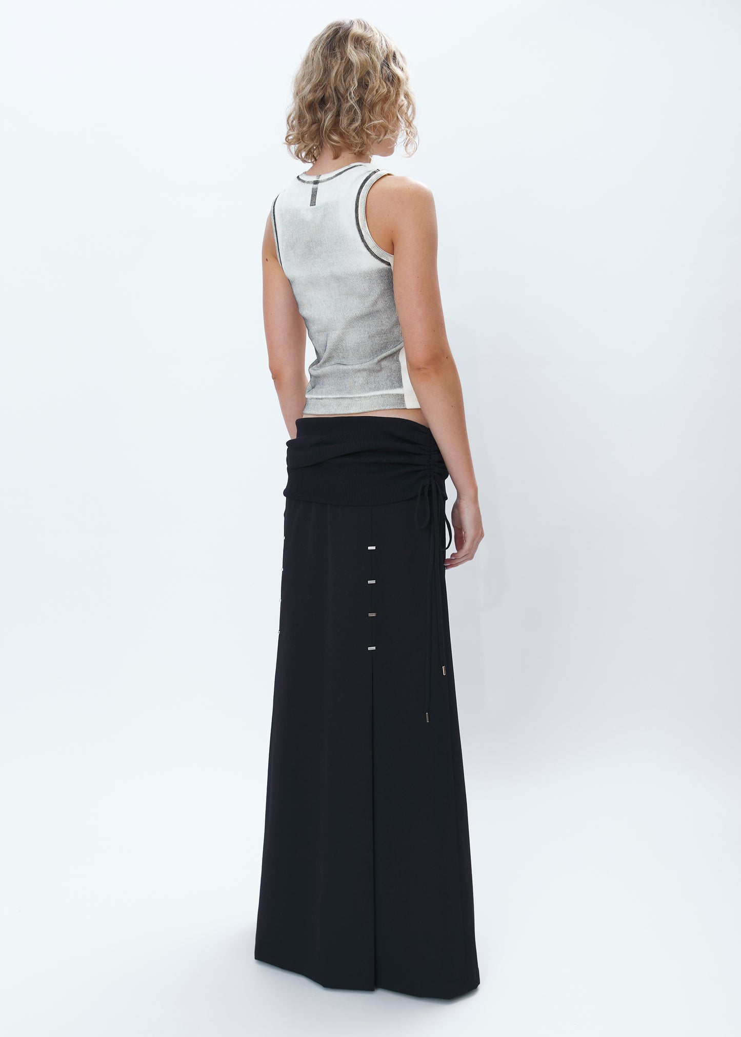 STAPLED MAXI SKIRT